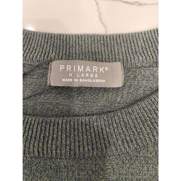 NWT Primark Green Crew Neck Knit Classic lightweight Men’s Sweater Size XL - Picture 7 of 10